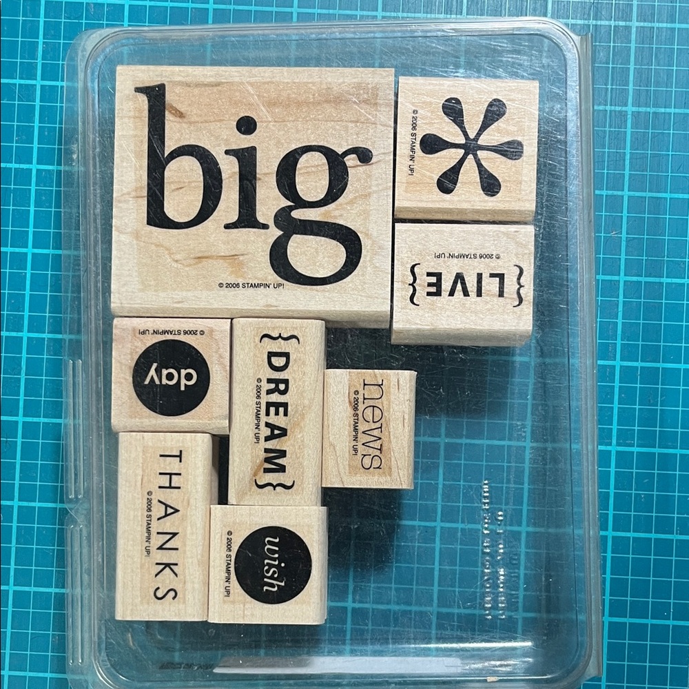 Stampin' Up! Think Big - Wooden Stamp Set